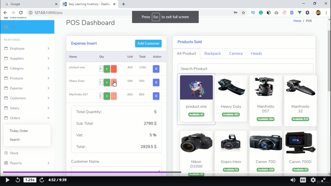 estore project image